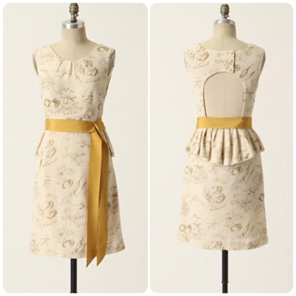 Anthropologie Moulinette Soeurs Windowpane Dress